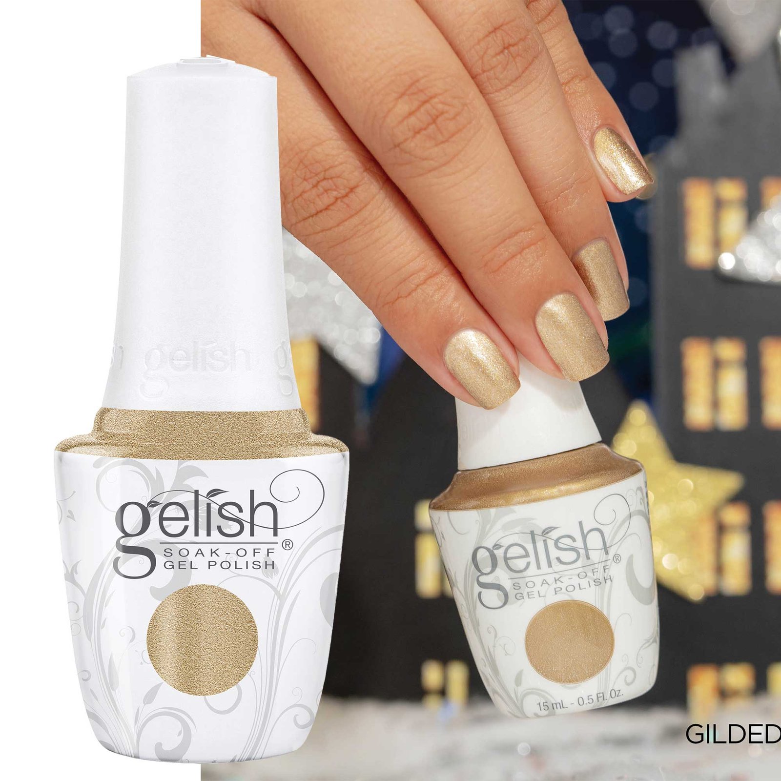 Gelish gelinis lakas GILDED IN GOLD 15ml. 1110374