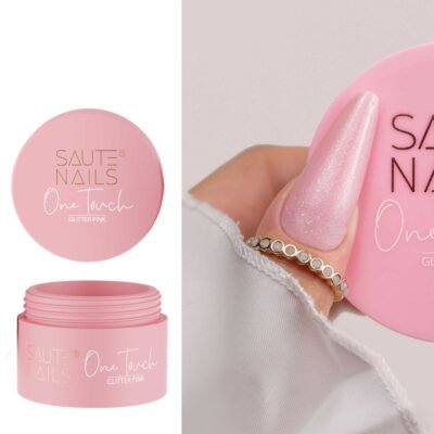 Gelis One Touch Saute Nails 30g. Glitter Pink