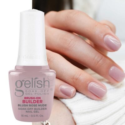 Lakuojamas Statybinis Gelis Gelish Brush-on Builder 15ml. Blush Rose