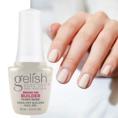 Lakuojamas Statybinis Gelis Gelish Brush-on Builder 15ml. Ivory Nude