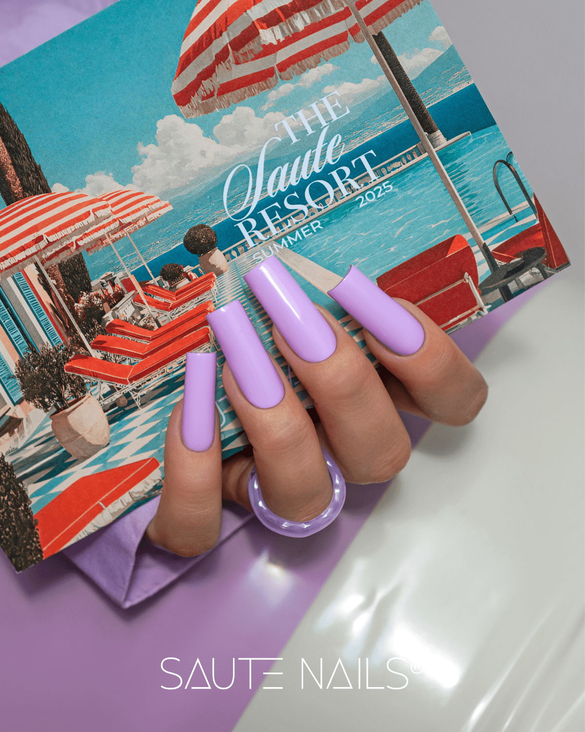 Gelinis lakas Saute Nails - S307 Chilly Lilly 8ml. - Image 4