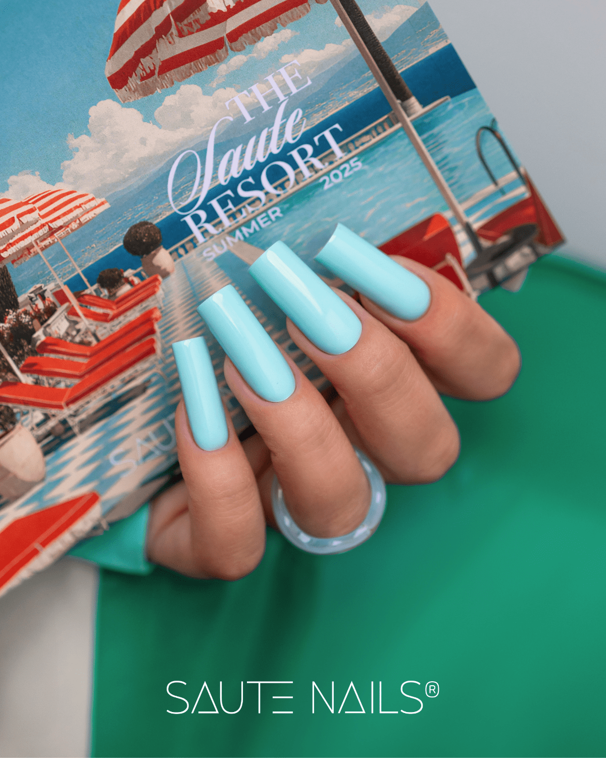 Gelinis lakas Saute Nails - S306 Lazy Daisy 8ml. - Image 4