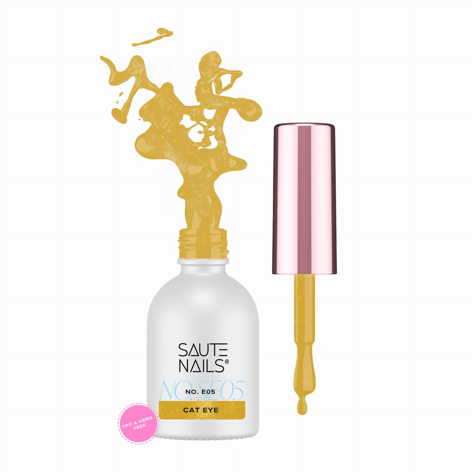 Gelinis lakas Katės akis Saute Nails - E05 8ml. Cat Eye