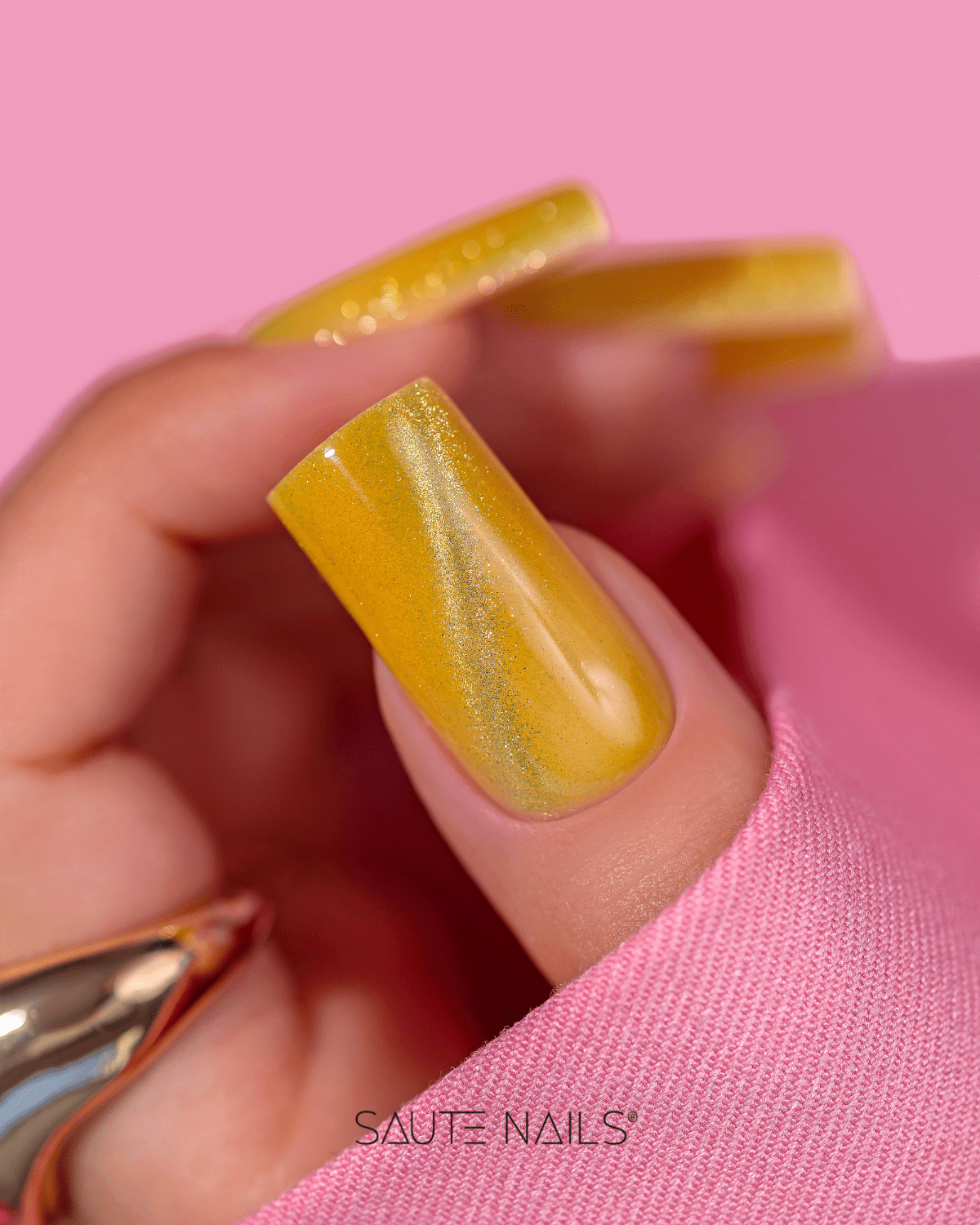 Gelinis lakas Katės akis Saute Nails - E05 8ml. Cat Eye - Image 3