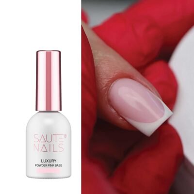 Gelinio lako bazė Saute Nails Luxury Powder Pink Base 8ml.