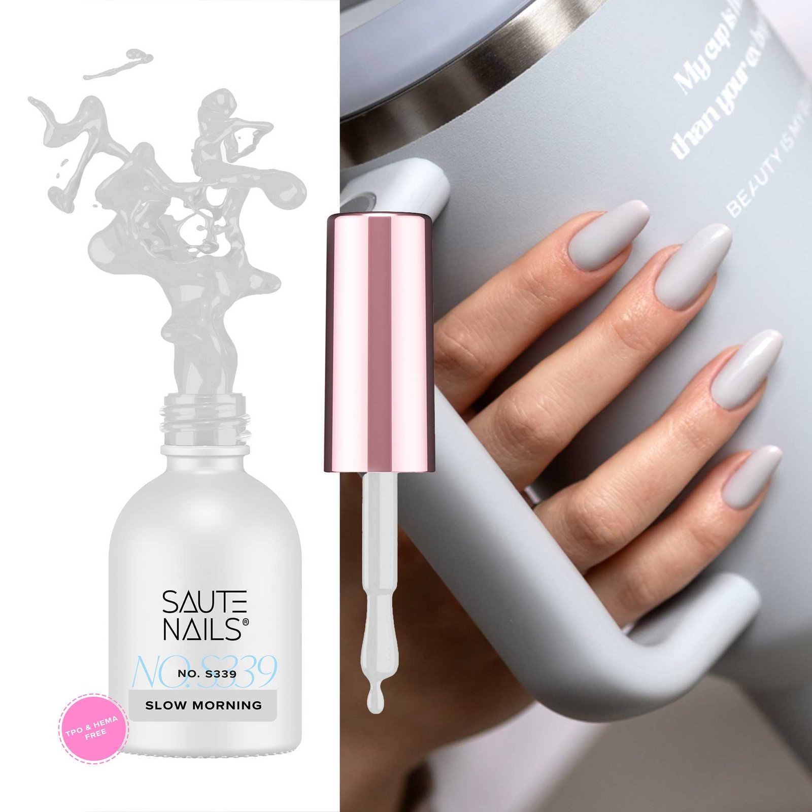 Gelinis lakas Saute Nails - S339 Slow Morning