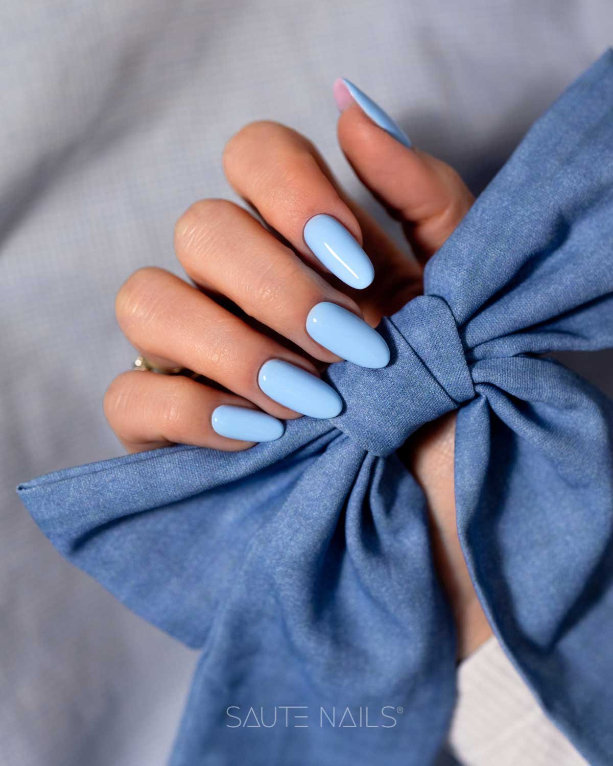 Gelinis lakas Saute Nails - S340 Calm Sky - Image 4