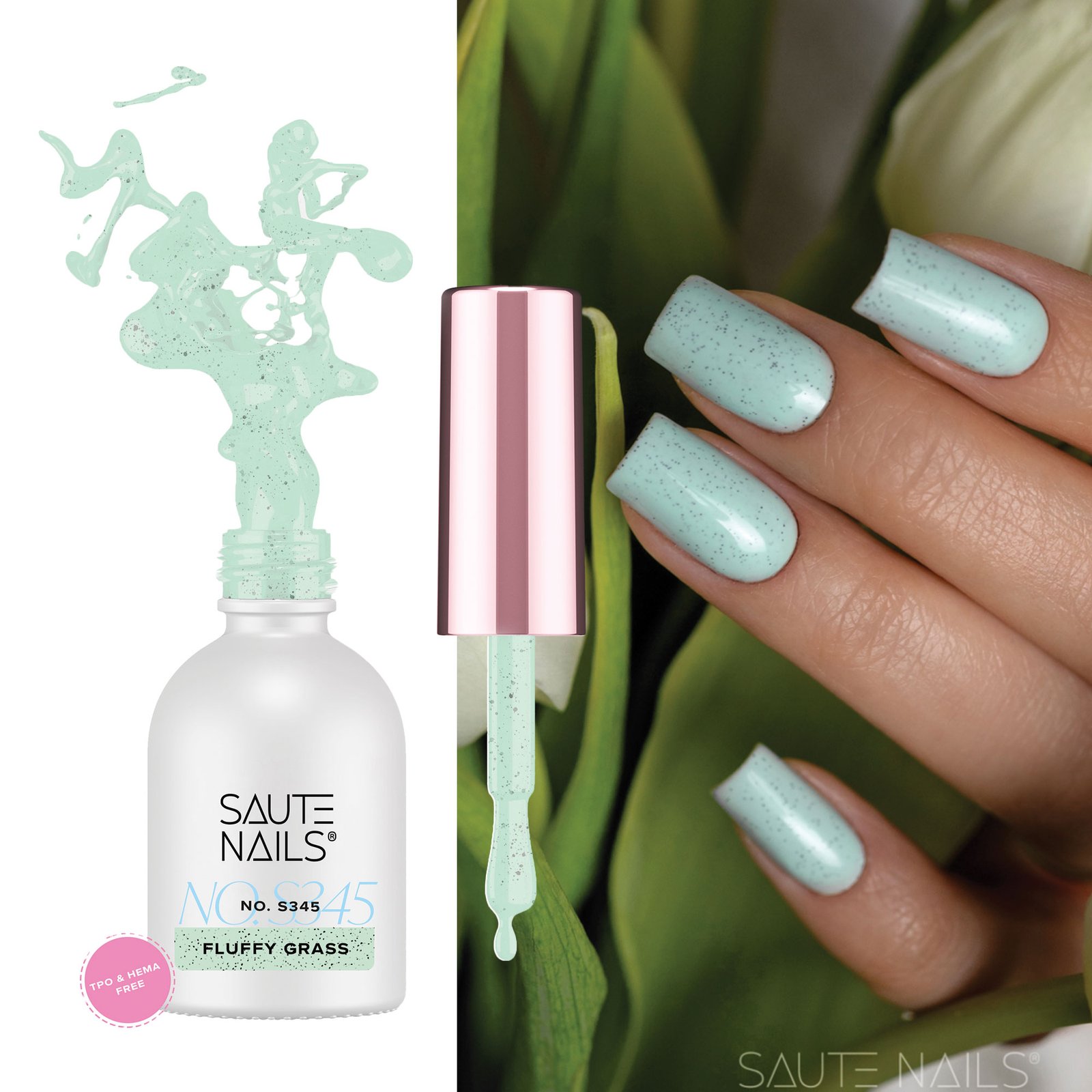 Gelinis lakas Saute Nails - S345 Fluffy Grass