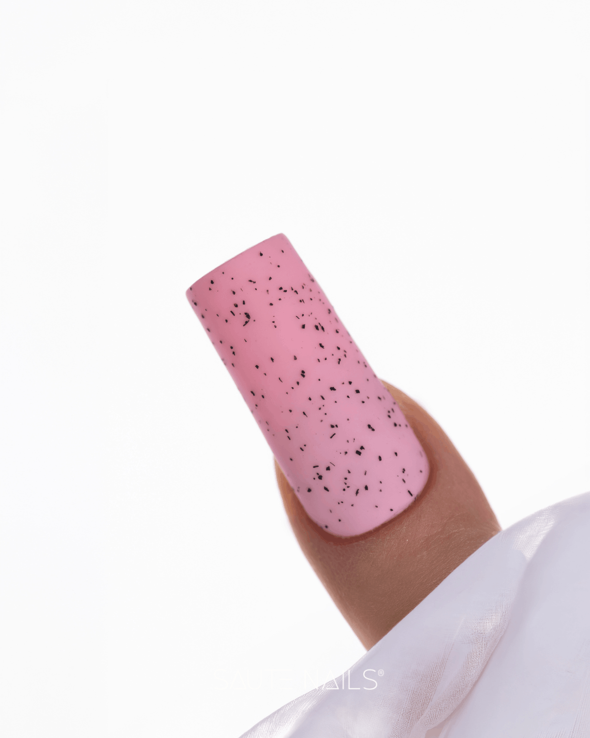 Matinis viršutinis gelinio lako sluoksnis be lipnumo Saute Nails Eggshell 8ml. - Image 3