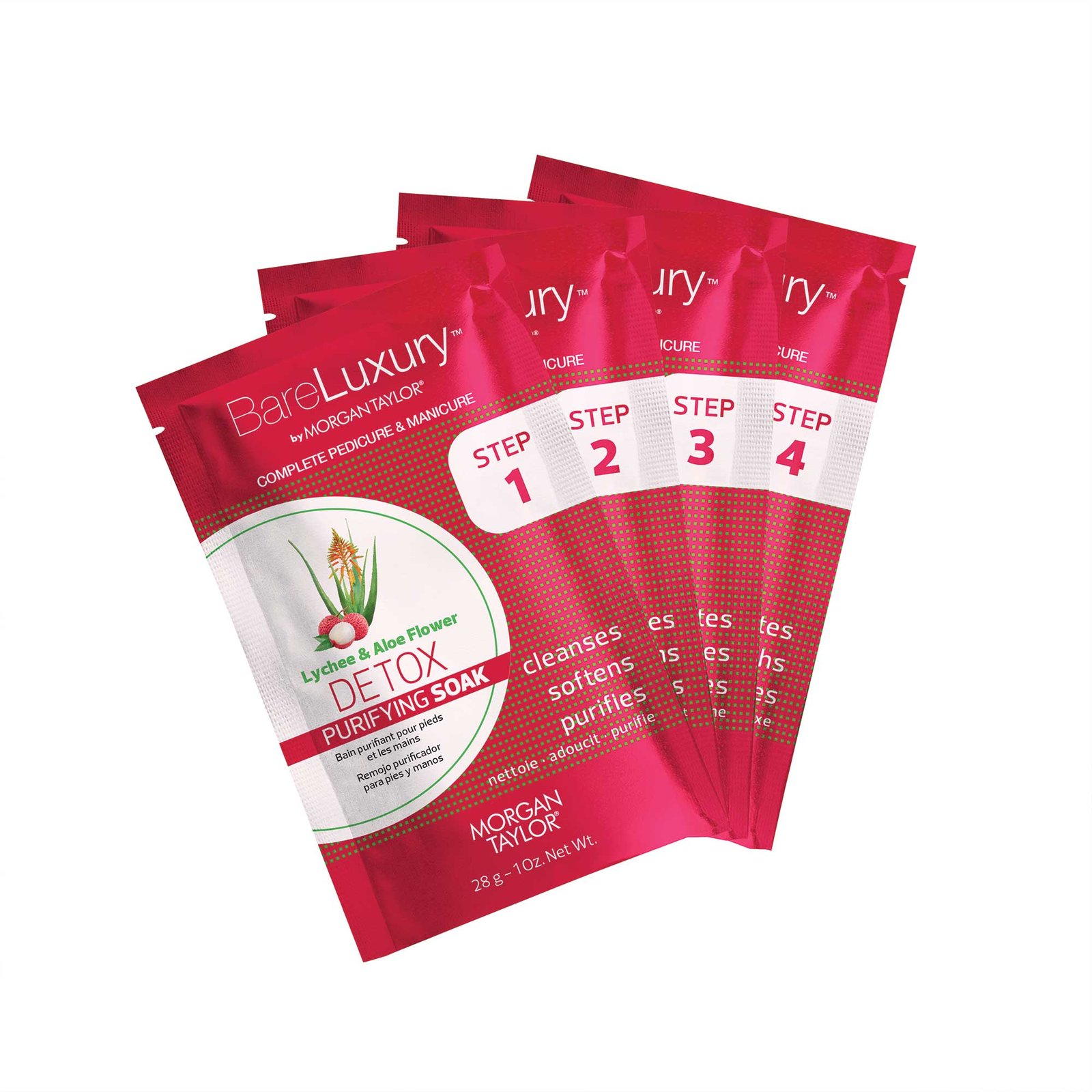 Mini SPA rinkinys manikiūrui, pedikiūrui Morgan Taylor Lychee & Aloe VEra - Image 3