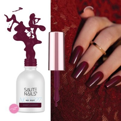 Gelinis lakas Saute Nails 8ml - S327 Deep Cherry