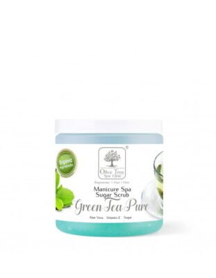 SPA Clinic Olive Tree Green Tea Pure cukrinis rankų šveitiklis su argano aliejumi 450 g.
