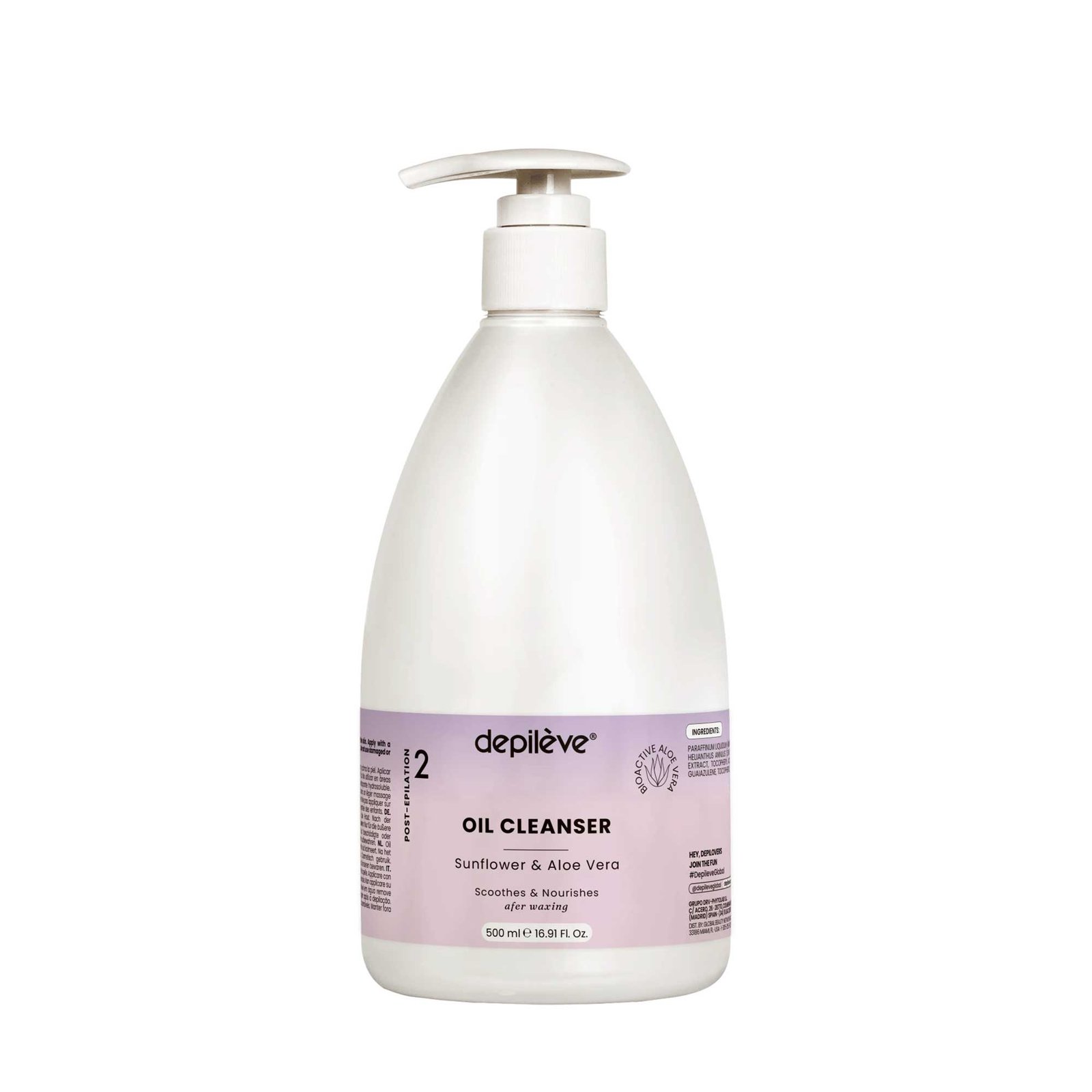 Depileve Oil Cleanser - valantis aliejus 500ml.