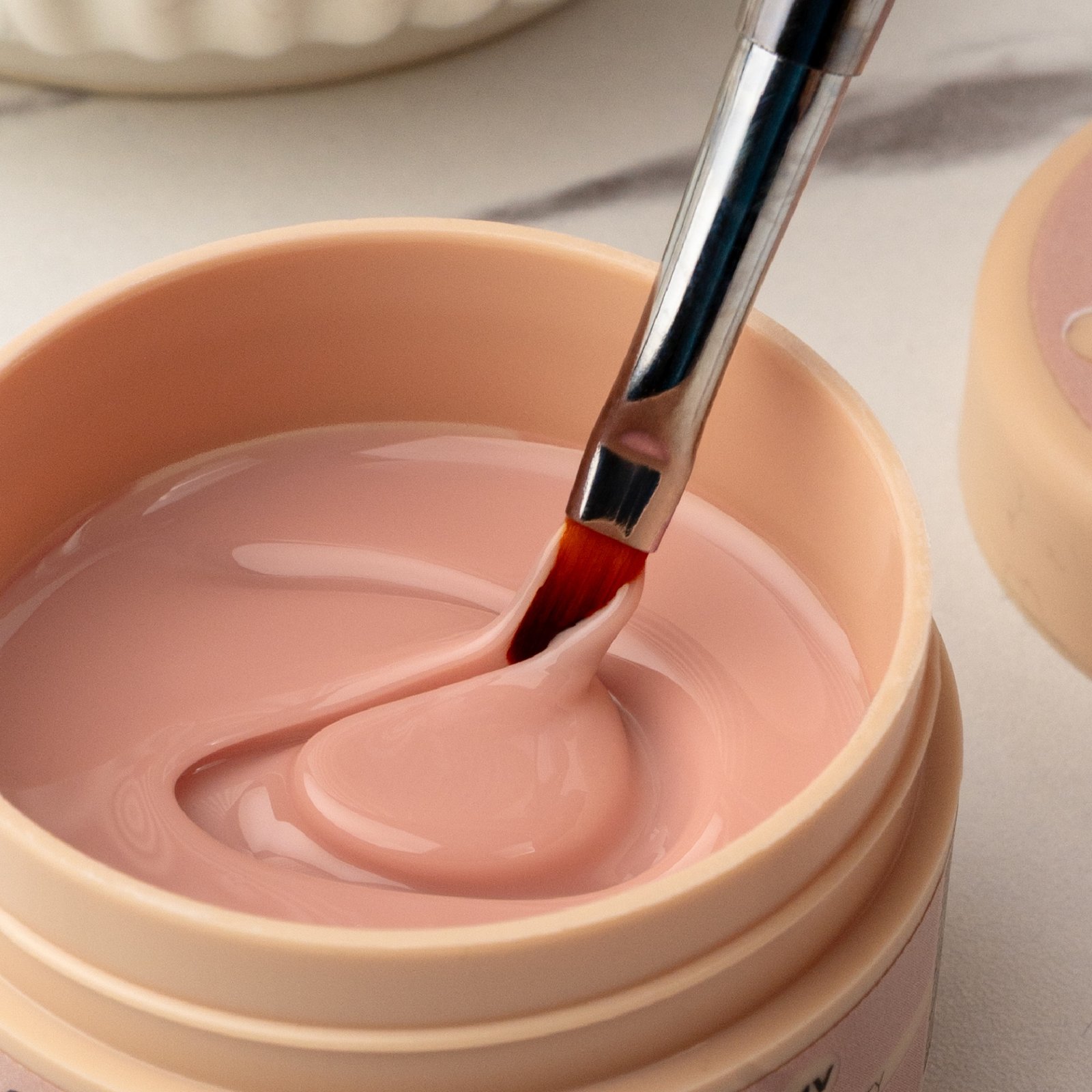 Inocos Cover Up Builder Gel Panacotta – ypač tvirtas maskuojantis statybinis gelis 50g. - Image 3