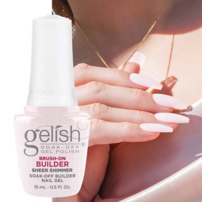 Lakuojamas Statybinis Gelis Gelish Brush-on Builder 15ml. Sheer Shimmer