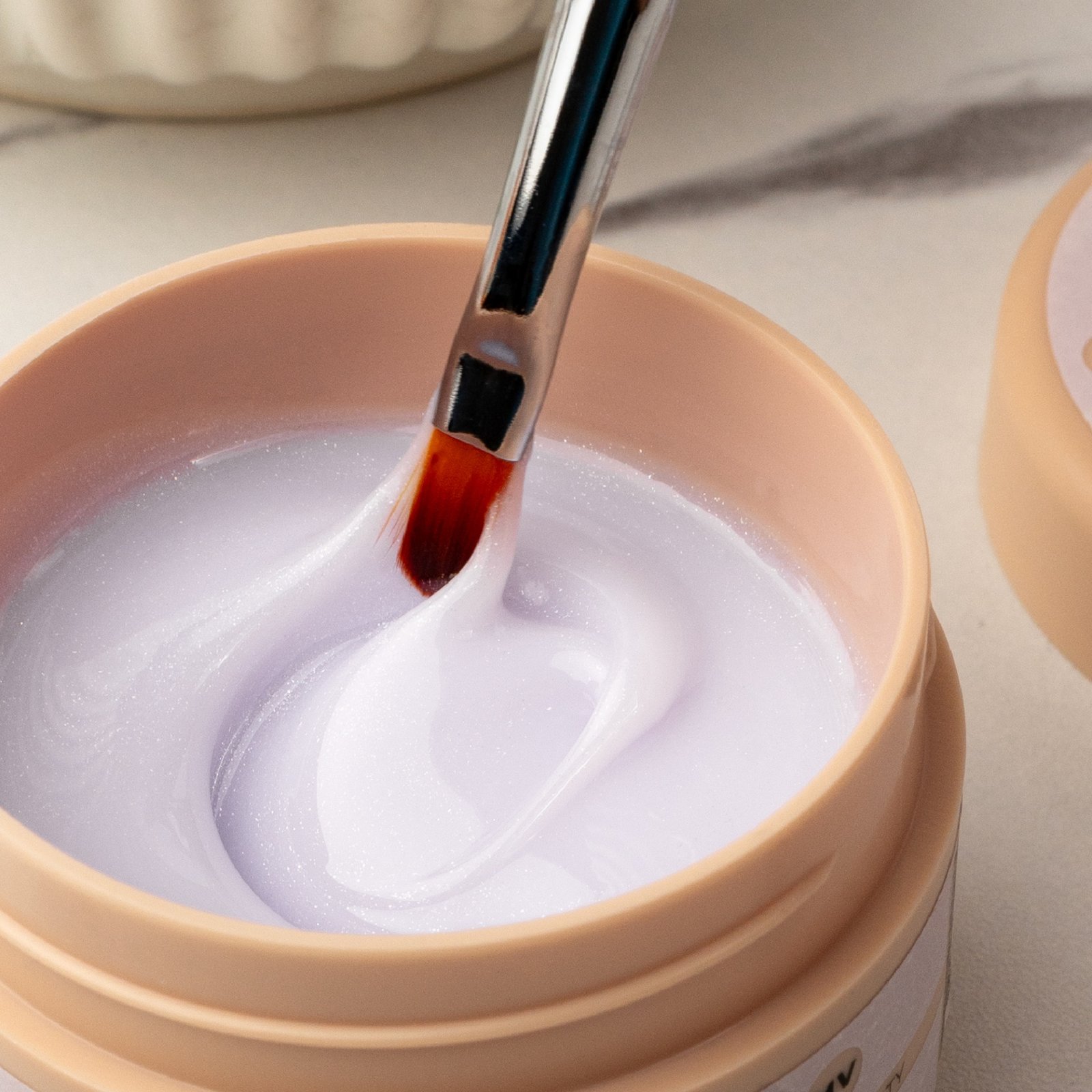 Inocos Builder Gel Cool Milky White – ypač tvirtas maskuojantis statybinis gelis 50g. - Image 3