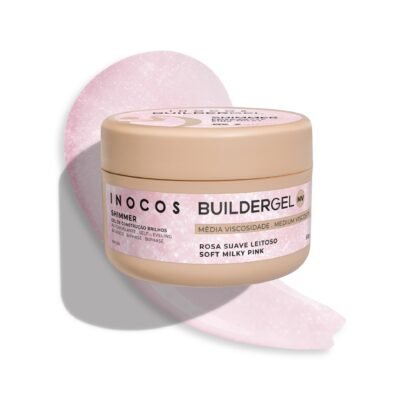 Inocos Builder Gel Soft Milky Pink – ypač tvirtas maskuojantis statybinis gelis 50g.