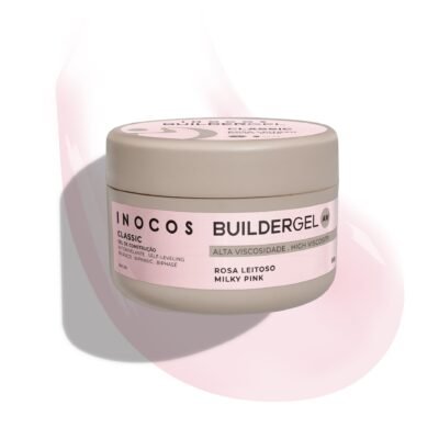 Inocos Builder Gel Milky Pink – ypač tvirtas maskuojantis statybinis gelis 50g.