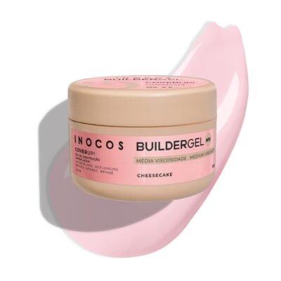 Inocos Cover Up Builder Gel Cheesecake – ypač tvirtas maskuojantis statybinis gelis 50g.