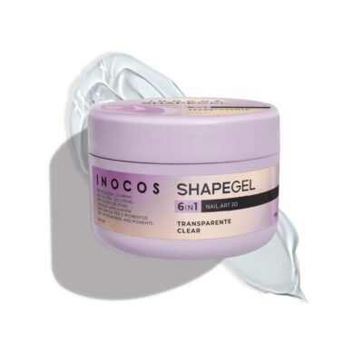 Inocos Shape Gel 6 in 1 – skaidrus 3D modeliavimo ir priauginimo gelis 50 g.