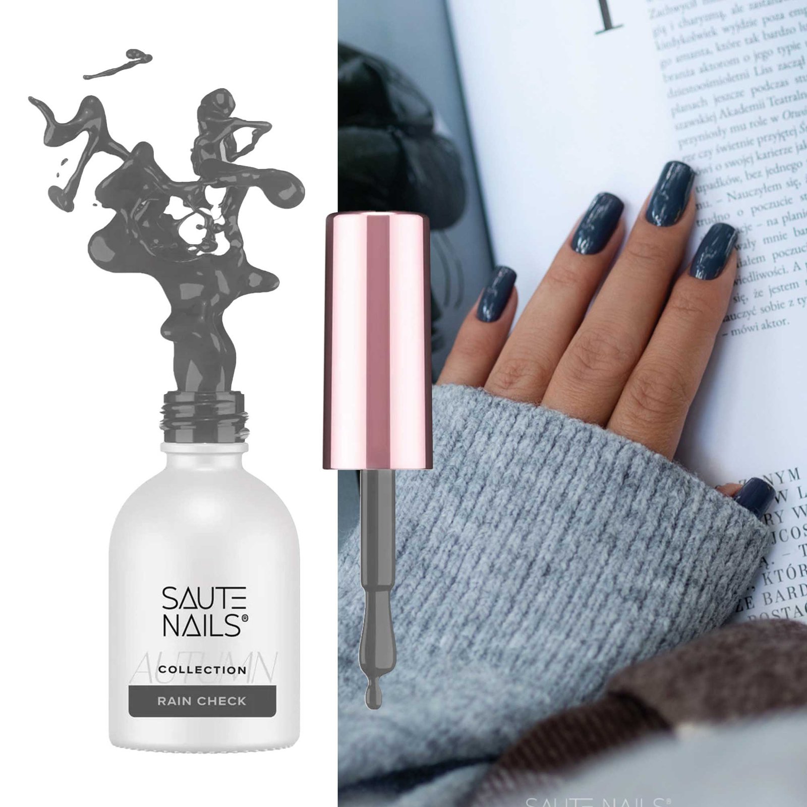 Gelinis lakas Saute Nails 8ml - Rain Check