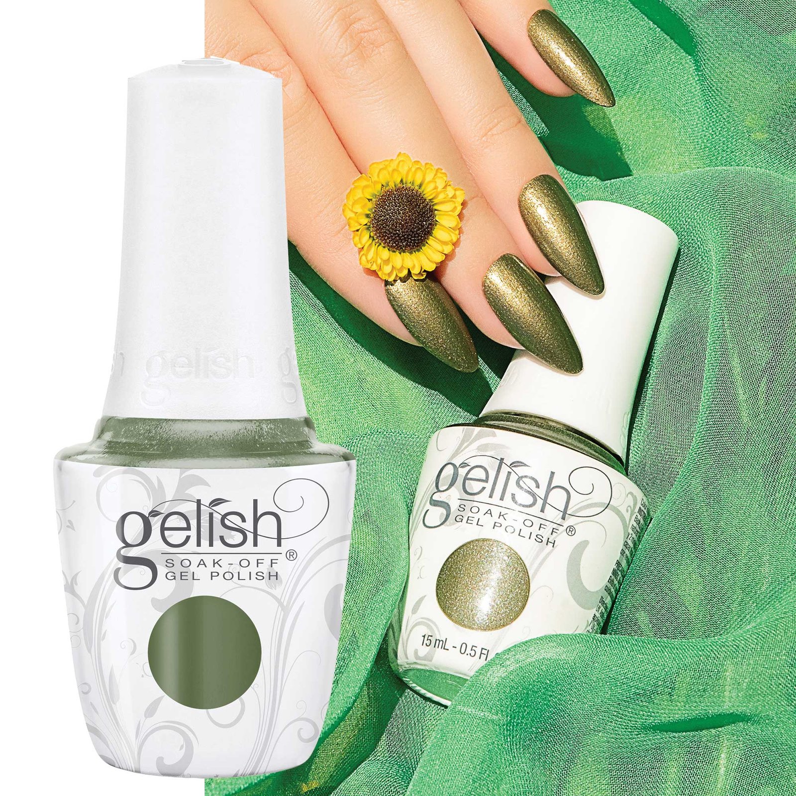Gelish gelinis lakas 15ml. Moss Be Great 1110602